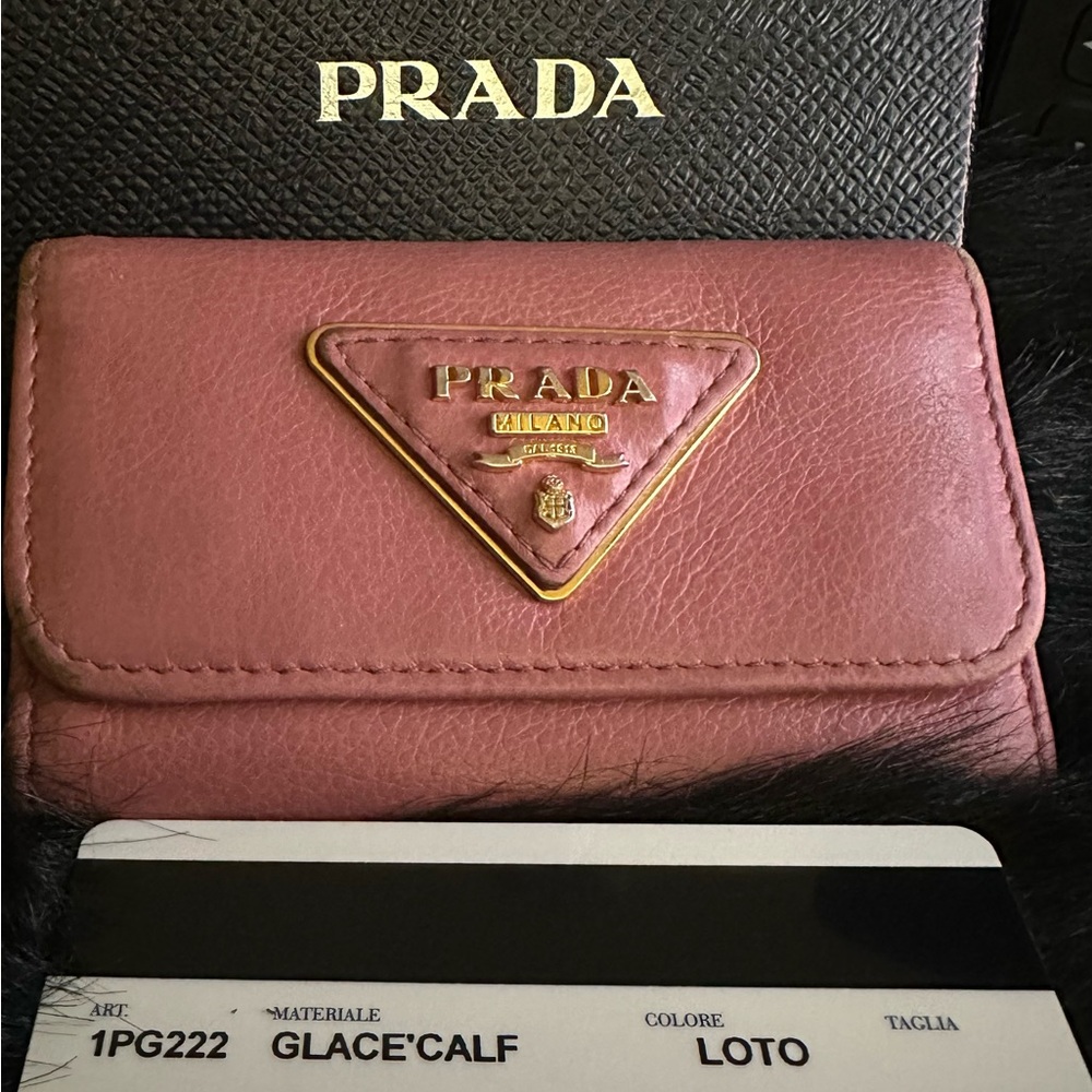 Prada key holder/ card money holder